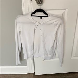 Banana Republic Stretchy white cardigan